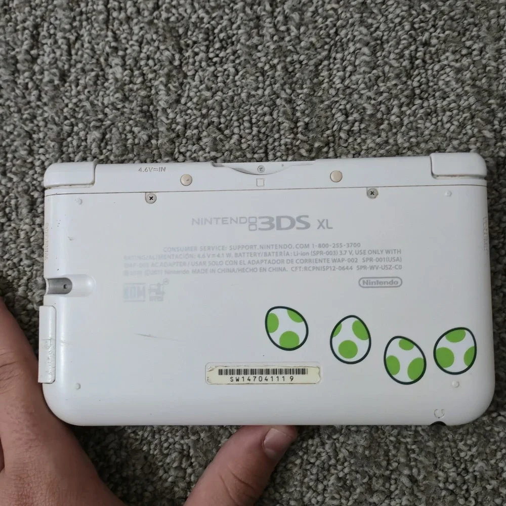 Nintendo 3DS XL Console - Yoshi Special Edition - USED - No Charger READ